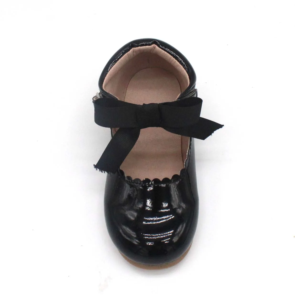 Mary Jane black bowknot girl princess buckles dress leather baby shoes