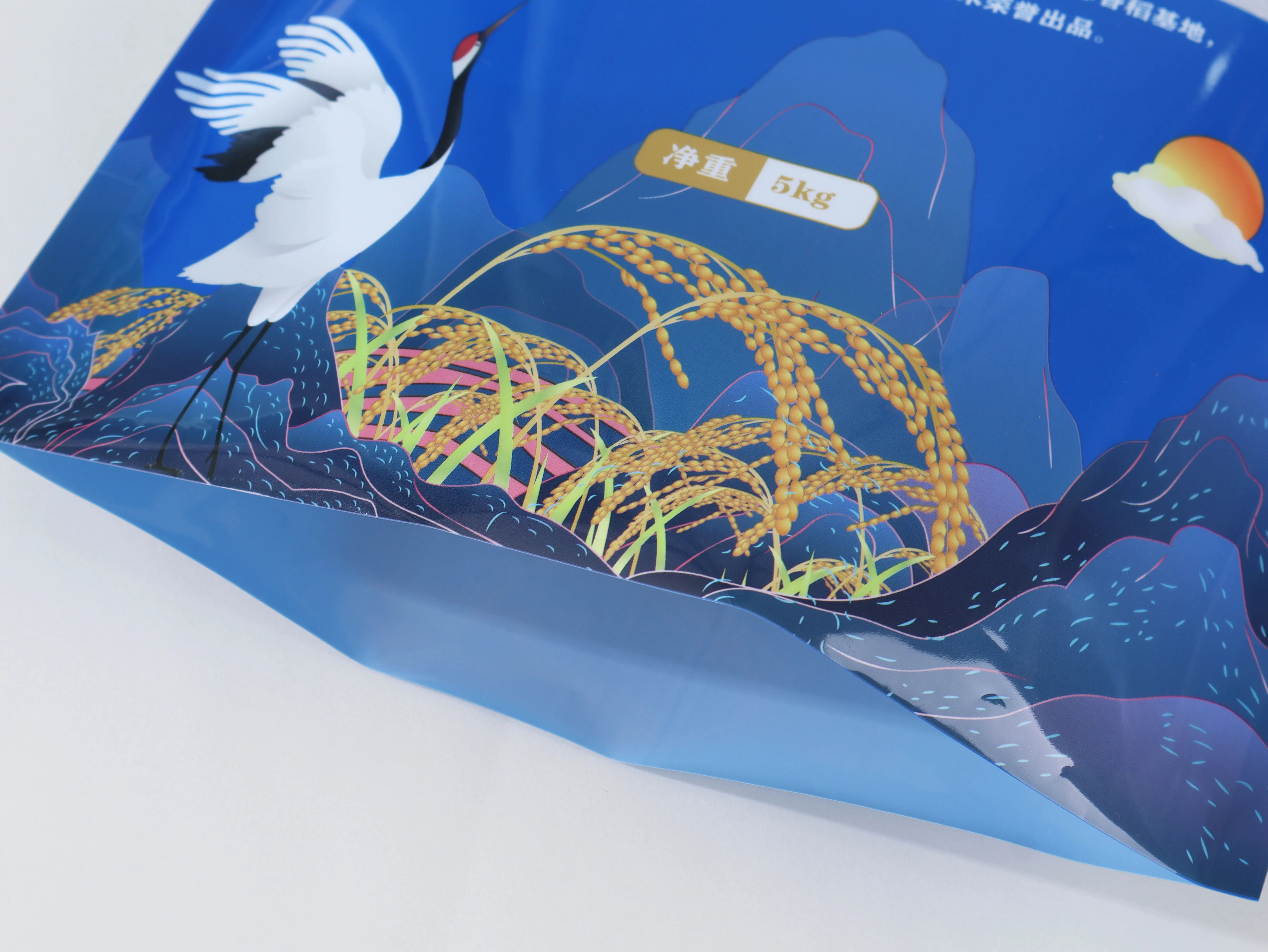 5 кг 10 кг пластиковые пакеты для упаковки риса басмати с ручкой