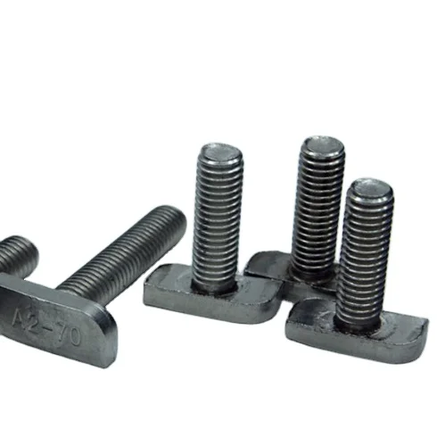 Custom T-bolt supplier m3 m4 m8 stainless steel rhombus rectangular square head T shape screw T bolt