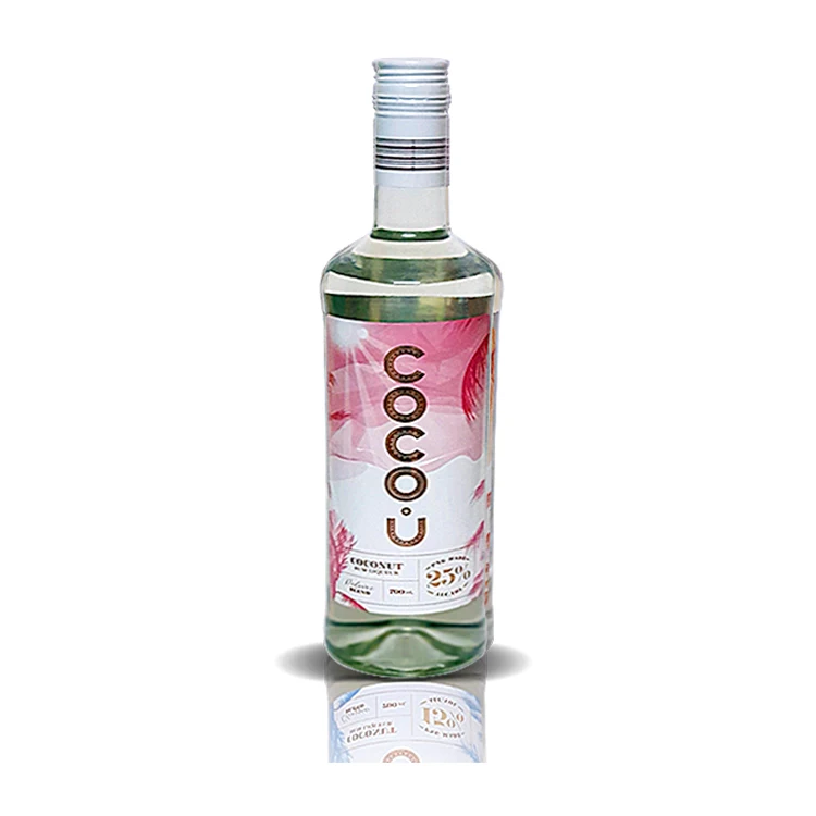 
CocoU Coconut Rum Cheap Wholesale Alcoholic Beverage 15% alc 25% alc 40% 750ml Glass Bottle Coconut Rum 