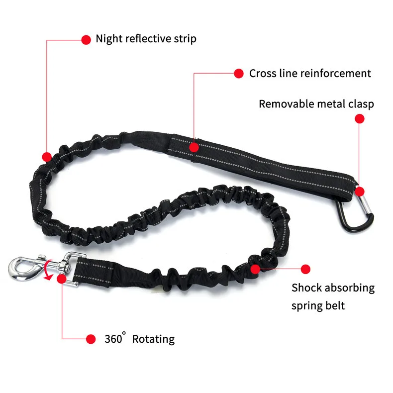 Outdoor Running Fitness Pet Walking Fanny Pack With Stretch Dog Leash Phone Multi-functional Waist Bag