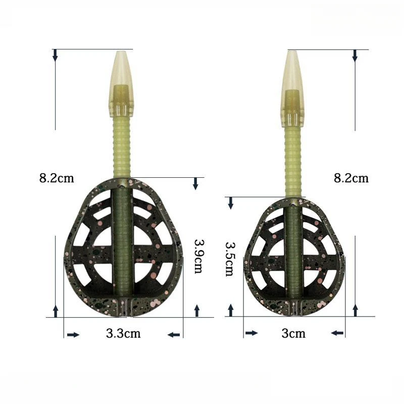 OEM 25g 35g Carp Fishing Feeder Durable Quick Release In-Line Flat Method Feeder and Bait for Carp Tackle  Accessories