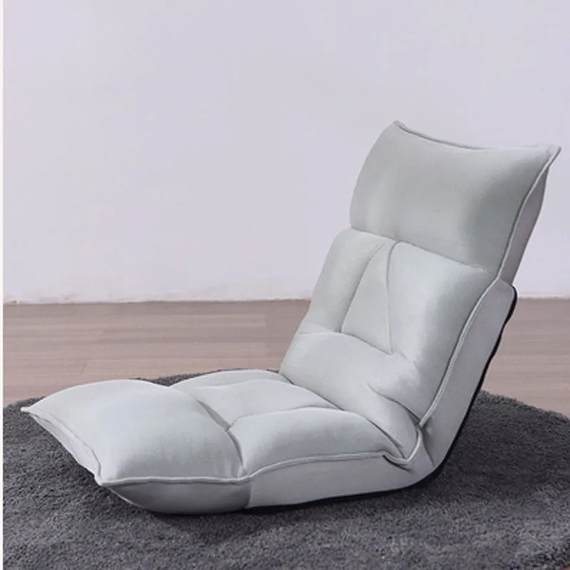 Wholesale Cheap Wooden Folding Seating Sandwich Mesh Fabric Sofa Floor Lazy Sofa