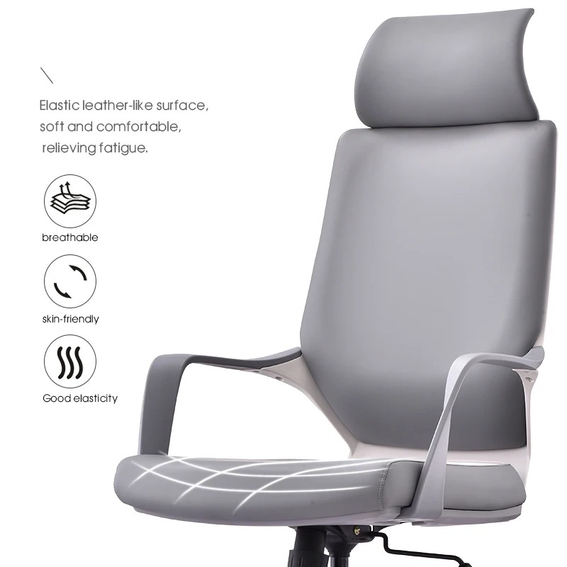 ergonomic modern luxury high back leather executive office lounge chairs with castor for sitting room