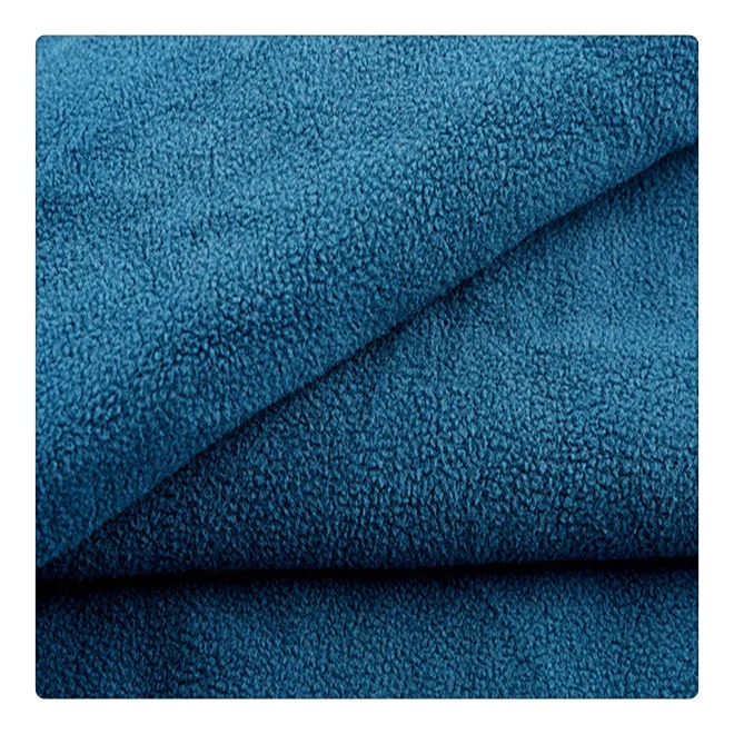 
Spot double-sided ultra-fine Fleece wholesale wool fabric flannelette sweater knitted fabric 