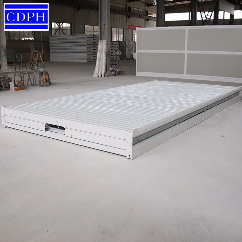 China Folding Fast fold out Flat Pack Prefabricated 20ft 40ft Foldable Portable Modular Tiny Container Houses Homes Camps