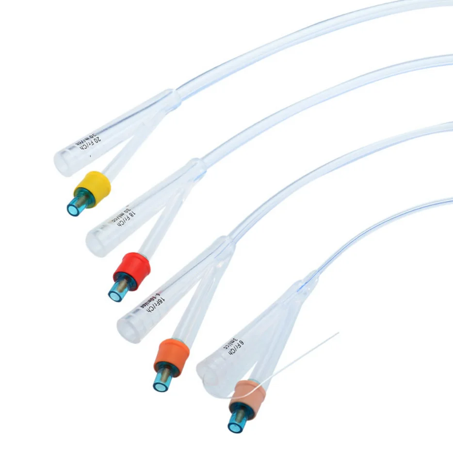 Одноразовый стерильный силиконовый катетер Foley OEM доступен и бесплатно производится с медицинским силиконовым катетером китайского производства