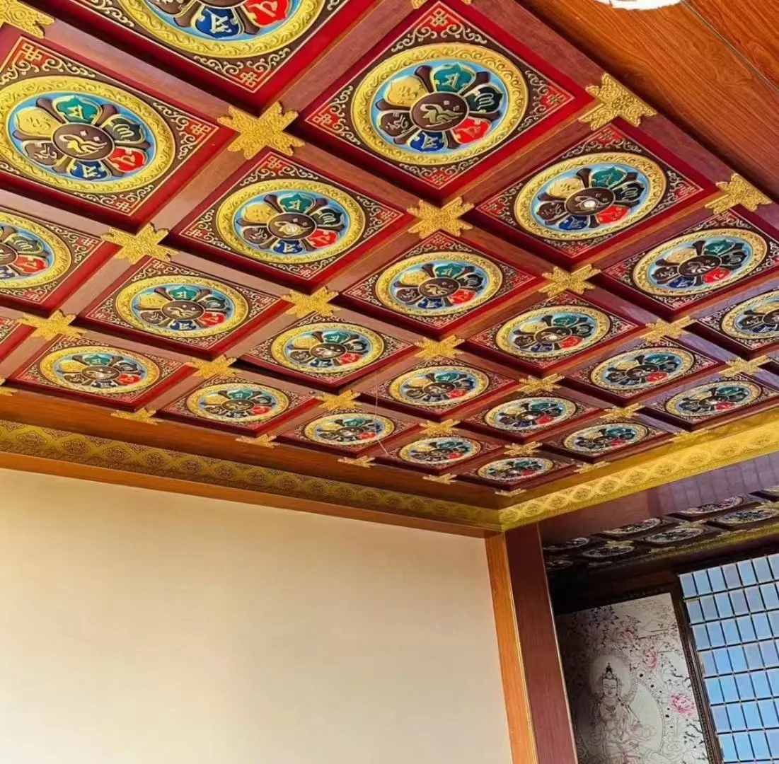 3D Temple Clip in Ceiling Tile Metal Interior Temple Ceiling Panel