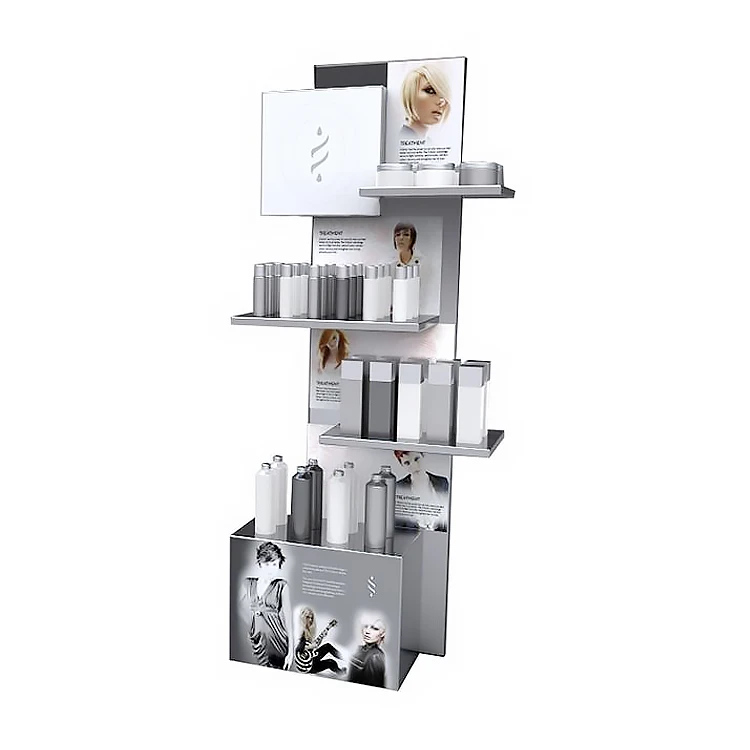 Customized Metal Supermarket Retail Jewelry Nail Shelf Cosmetics Display Rack