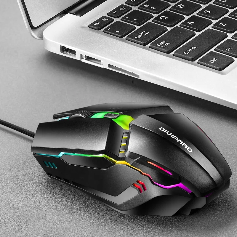  Пользовательский логотип RGB Проводная игровая