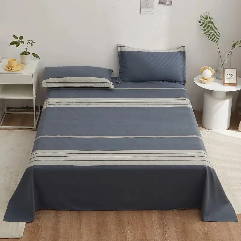 Stripe Comfortable High Quality Cotton Quilt Cover Polyester Bed Sheets Soft Summer Quilts Bedding Sets