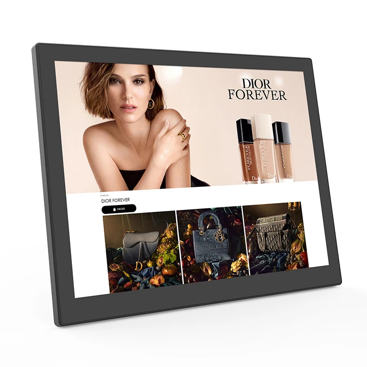 27 inch RK3568/RK3399 bank shopping mall market with RJ45 HDMI Bluetooth android Advertising player digital signage and displays