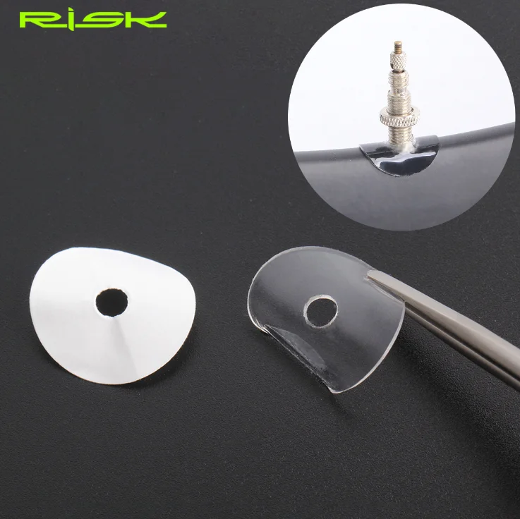 RA121 RISK Bicycle Presta Valve Gasket Paster Carbon Rim Protector Pad Bike Valve Sticker