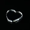 Custom Design Clear Glass Laser Cubes 3d Laser Engraving Heart-shaped Crystal Blanks Crafts Decoration