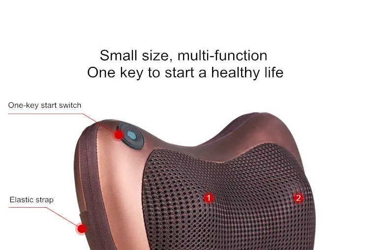 
u-shaped travel kneading eight ball massage pillow with heat 