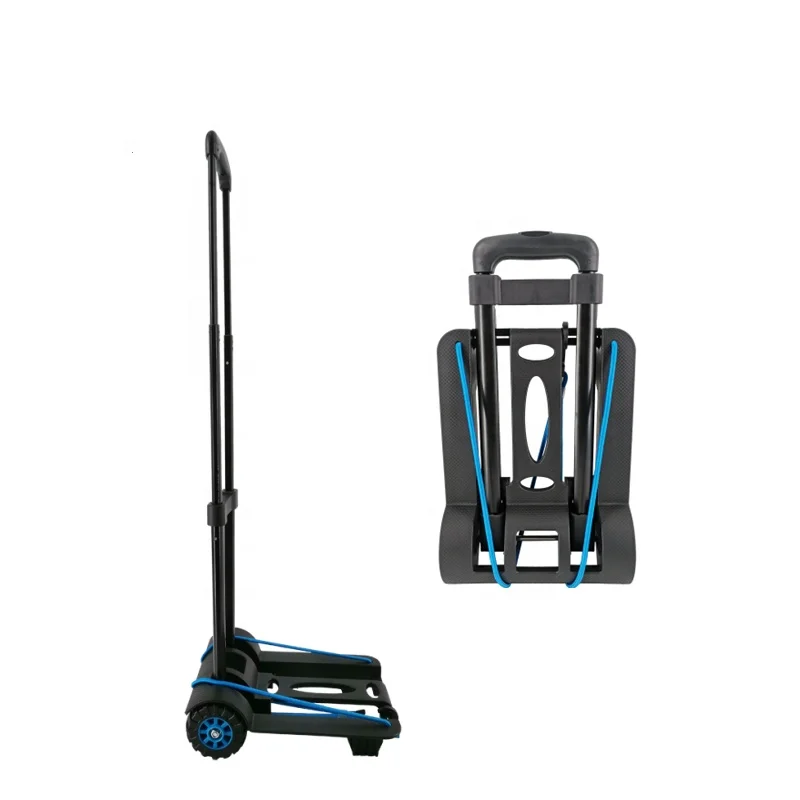 Heavy Duty Foldable Hand Sack Wheel Trolley Folding Truck Barrow Cart Travel Luggage Shopping Cart Portable Home Use