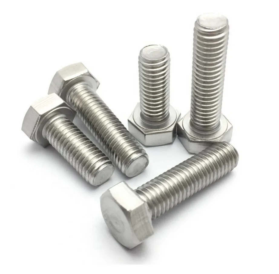 DIN933 Stainless Steel 304 Full Thread hexagon bolt a2 fastener m6 hex bolt (85mm-150mm)