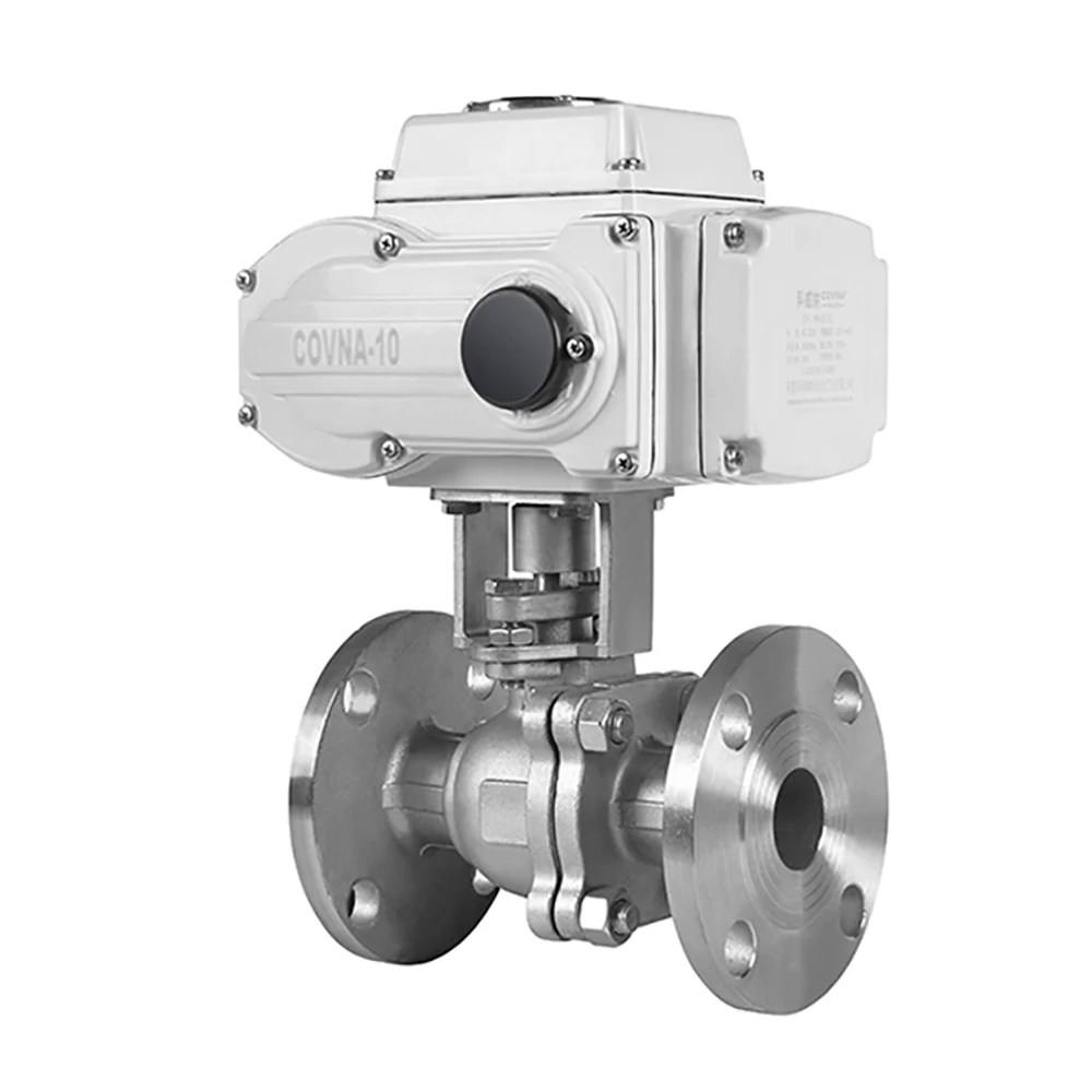 Motorized Valve 240 Volt DN50/100 2 Way AC220V Regulating Electric Actuator Water Flange Ball Valve
