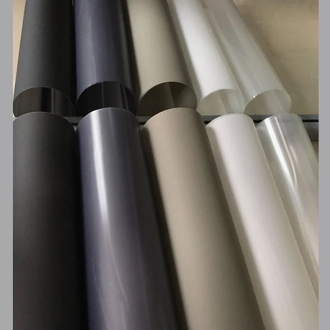 in stock smart glass projection/rear and front holographhic transparent projection pet film