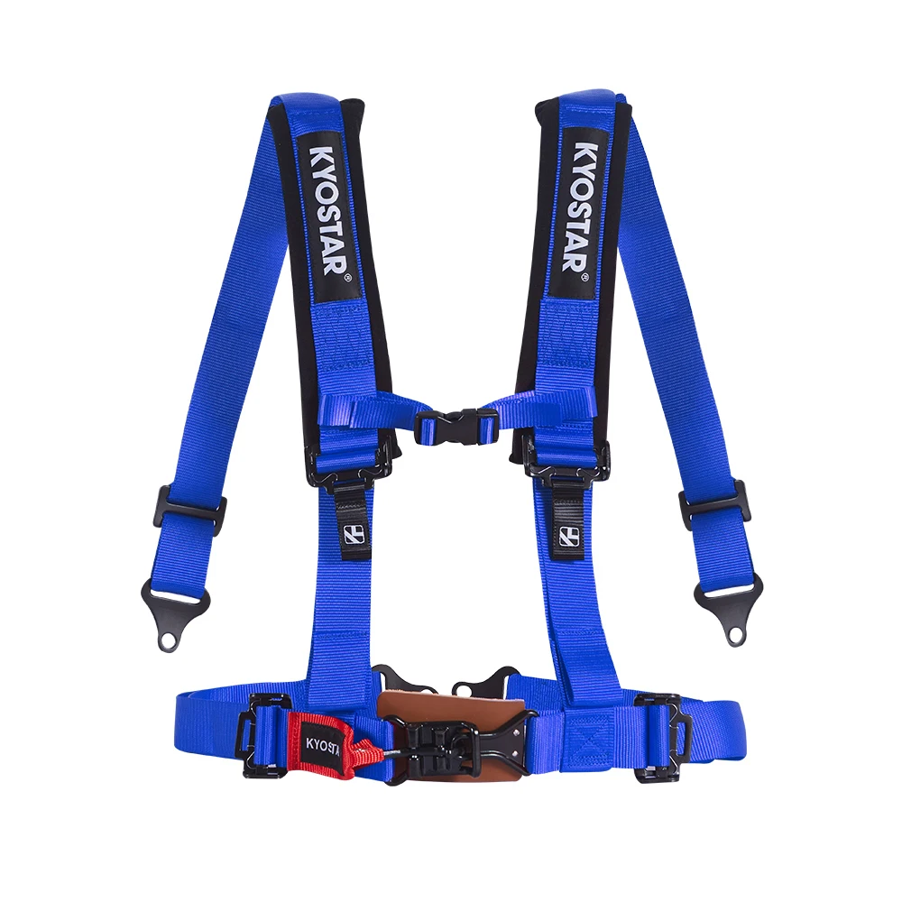 ATV UTV 2' 4-Point Metal Latch and Link Safety Belts Ultra Soft Heavy Duty Shoulder Pads Car Racing Harness Seat Belt
