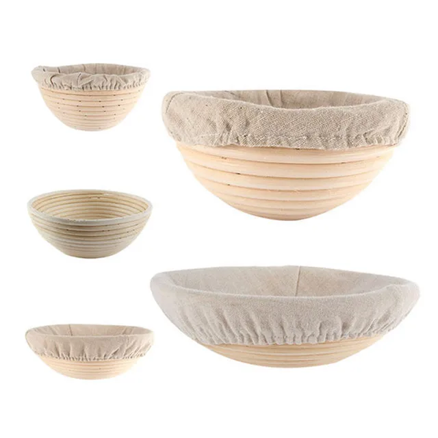 10 дюймовый круглый проверок корзин хлеба Banneton с Силиконовый кондитерский коврик для выпечки хлеба, пластиковые тестовых и кондитерских изделий