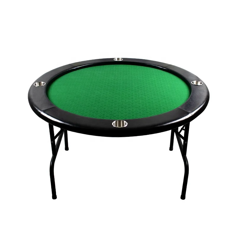YH Wholesale High Speed Cloth 48inch Folding Steel Leg Round Folding Texas Poker Table