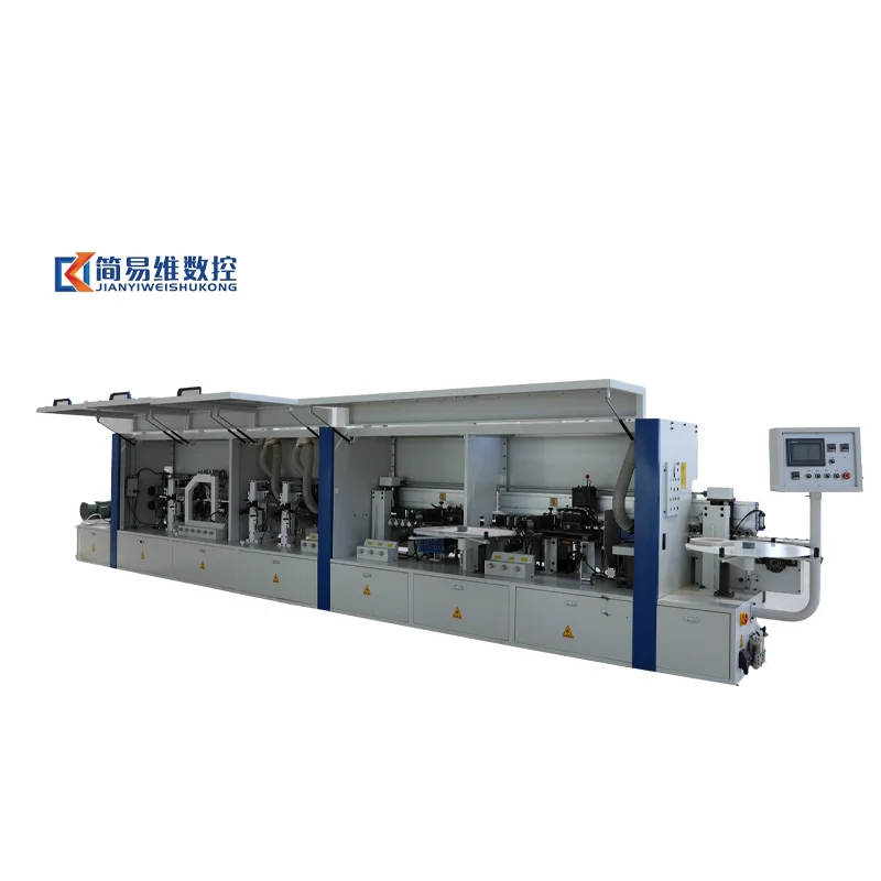 JYW-803C High-Speed Automatic Edge Band Machine Cabinet Production Woodworking Manufacturing Plant Featuring Essential Motor PLC