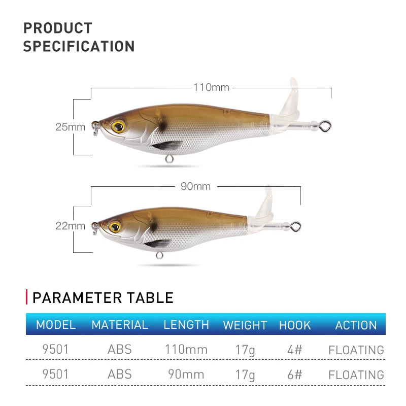  Kingdom 9501 Whopper Popper рыболовные приманки 90 мм 110 плавающие и тонущие твердые длинная карандашная приманка Поппер