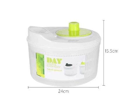 Multifunctional Hand-Cranked Vegetable and Fruit Spin Dryer Salad Dehydrator with Drain Device Household Plastic Washing Basin