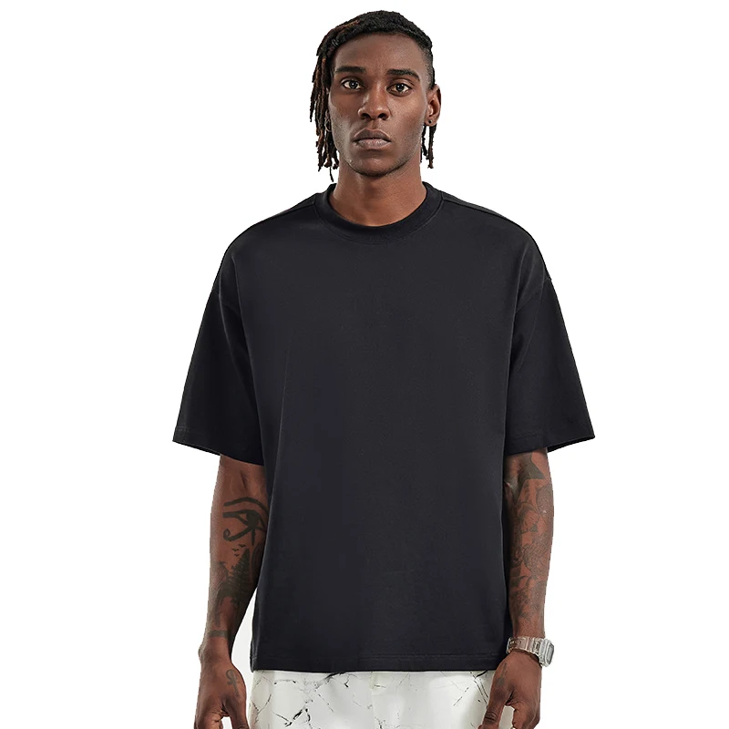 Fashion Street Style Plain Blank Printing 100% Cotton 200GSM Oversized T Shirt  Wholesale Custom OEM brand Tee Shirts for Men
