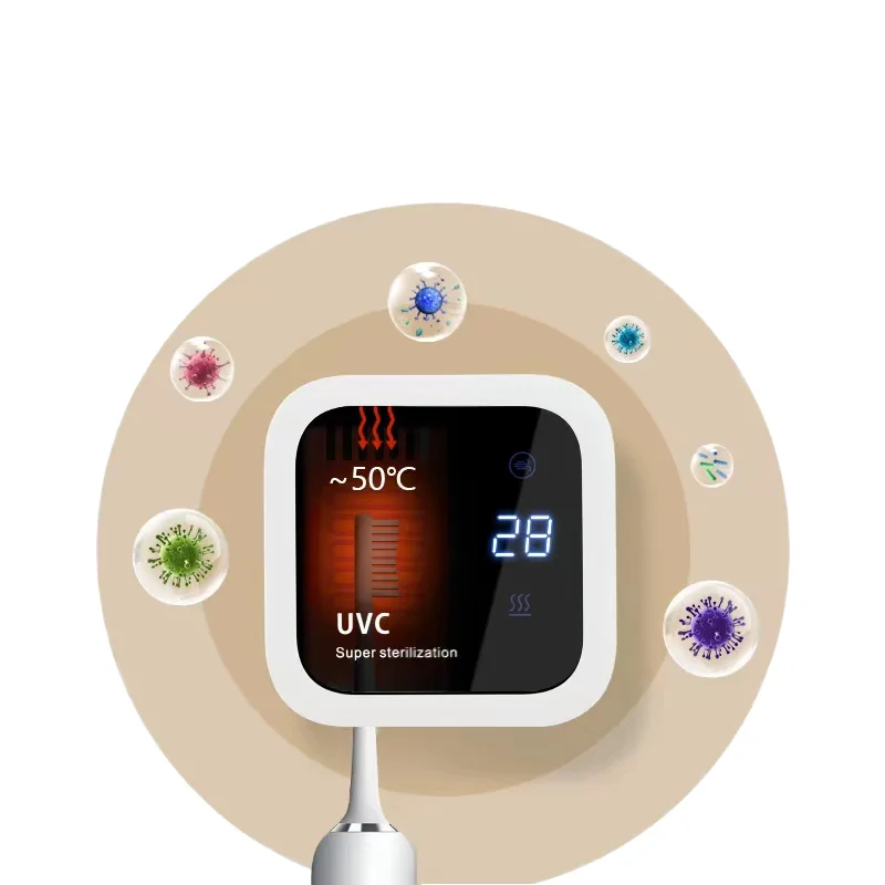 Newest UVC Toothbrush Sterilizer Portable Rechargeable Toothbrush Sanitizers Box Travel And Home Toothbrush UV Sterilizing