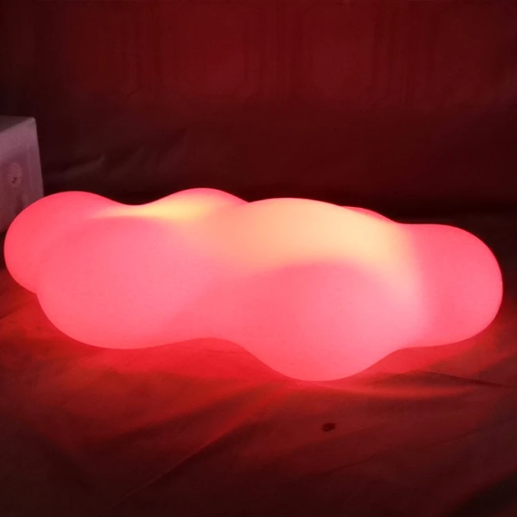 Luminous Cloud Lights RGB Color Change Cloud Seat Beauty Display Decorative Garden Landscape Lighting Sidewalk