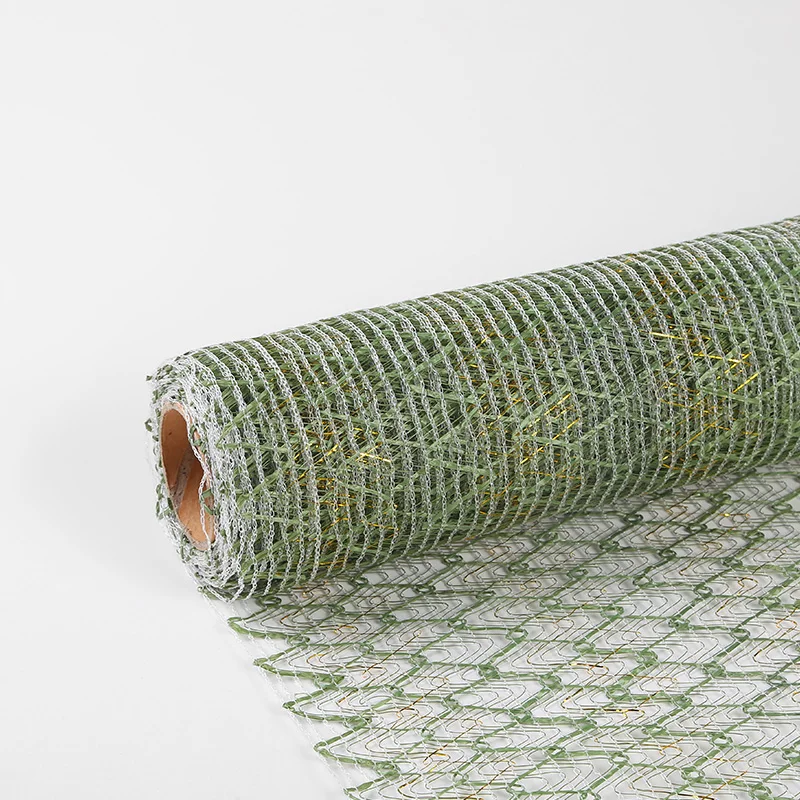 New Arrival Hot Selling Flower Gift Candy Wrapping Rolls Mesh 21 Inch Deco Mesh Decoration