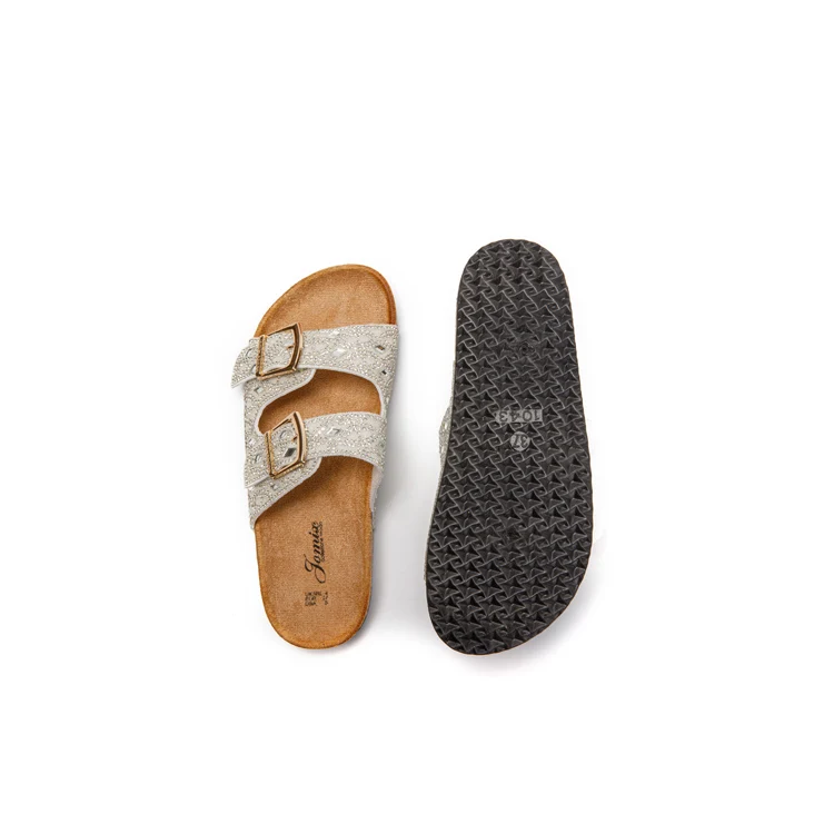 Quality Guarantee Fashionable Lady White Flat Round Toe Sandals For Women 2024 Shoe Lasts Hot Made In China