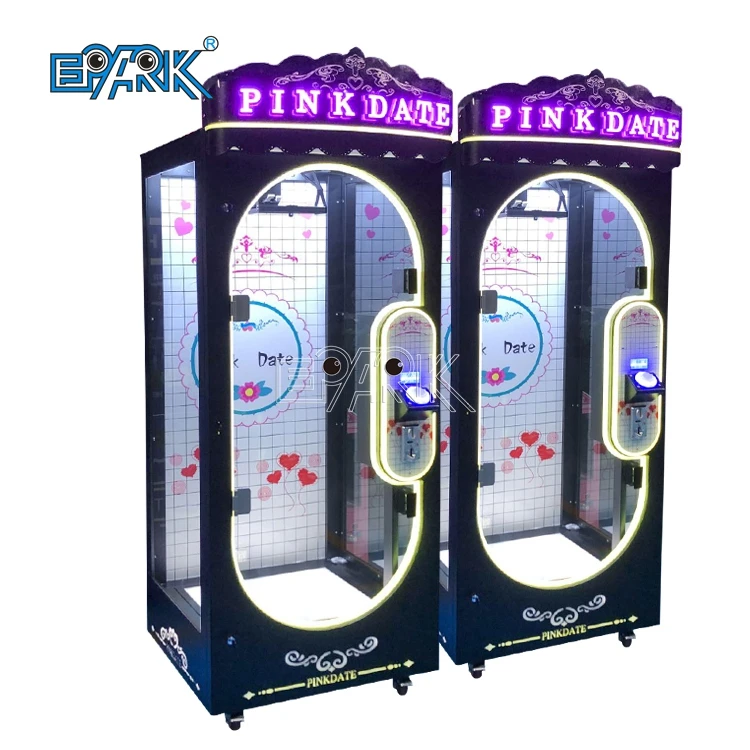 Coin Operated Arcade Pink Date Cut Your Price Claw Gift Game Machine Toy Vending Claw Machine