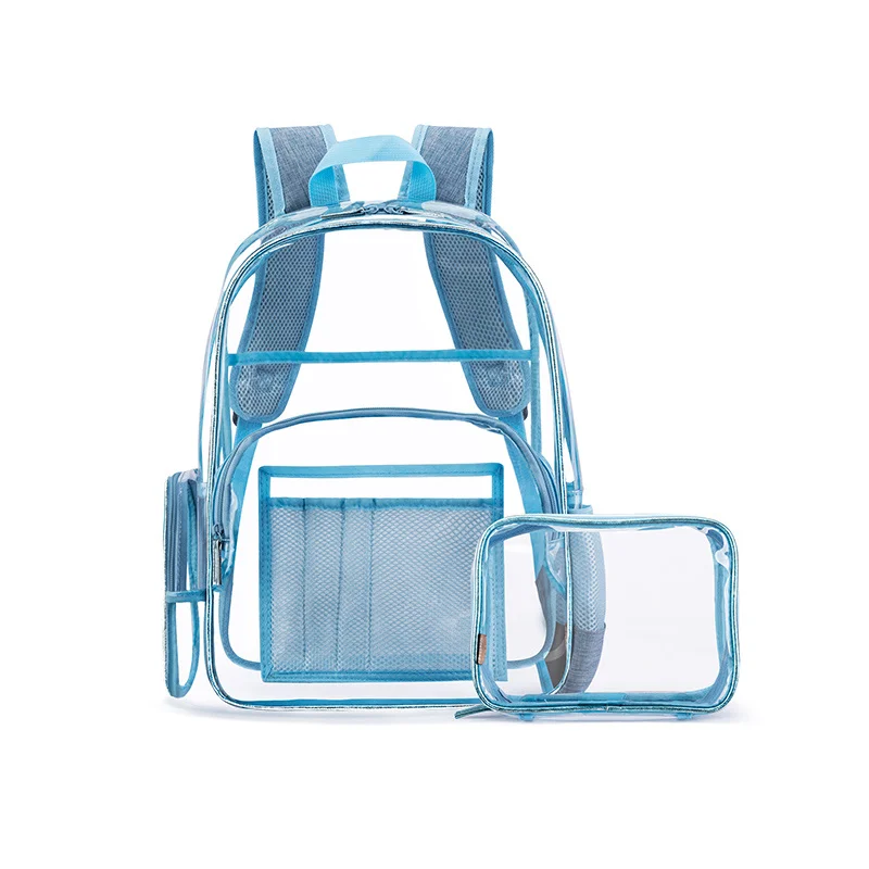 Fashion transparent waterproof clear pvc backpack