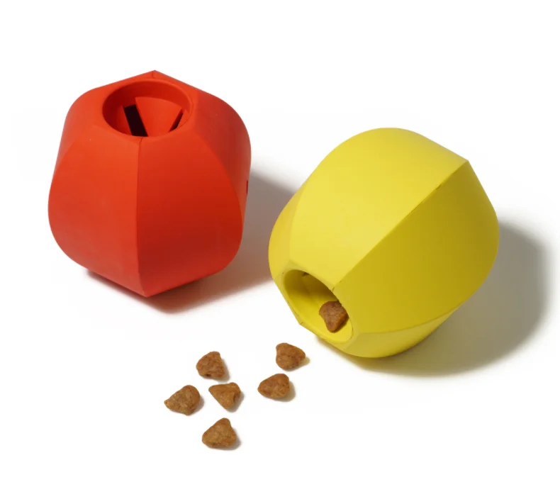 Vking High Quality Bite Resistant Rubber Dog Toy Feeder Ball Pet Product Ball Toy Treat