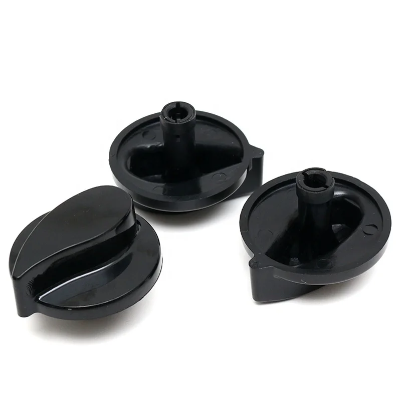 AIMINO Black And White Plastic Knob for Gas Cooker Stove Oven Parts Knob for Kitchen