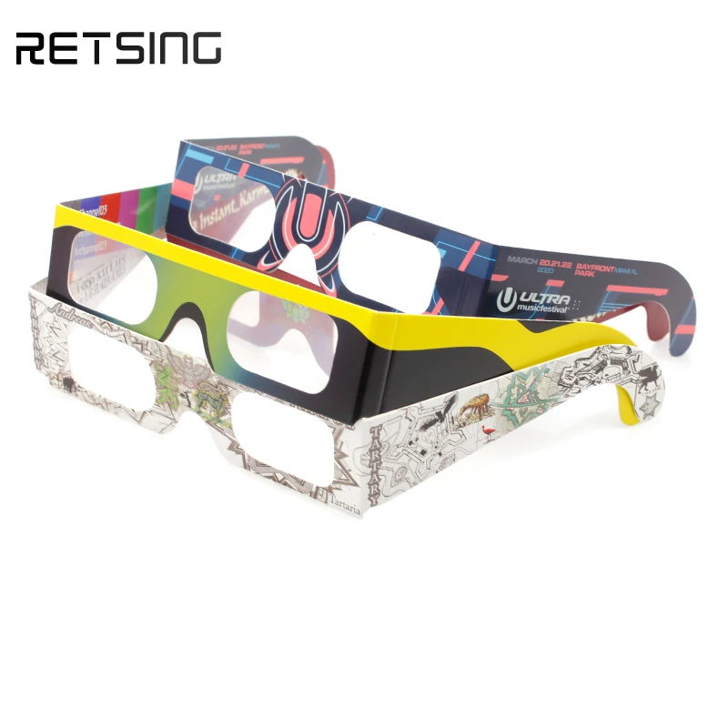 Custom Logo Paper 3d Glasses Cheap Paper Chromadepth 3d Glasses