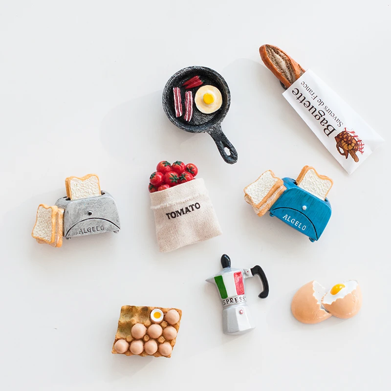 Custom Food 3D Breakfast Refrigerator Magnet Souvenir Fridge Magnet Buy Online