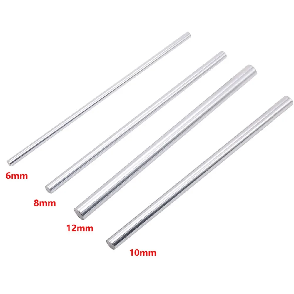 1pcs  8 400mm linear shaft 3d printer parts 8mm 400mm Cylinder Chrome Plated Liner Rods axis