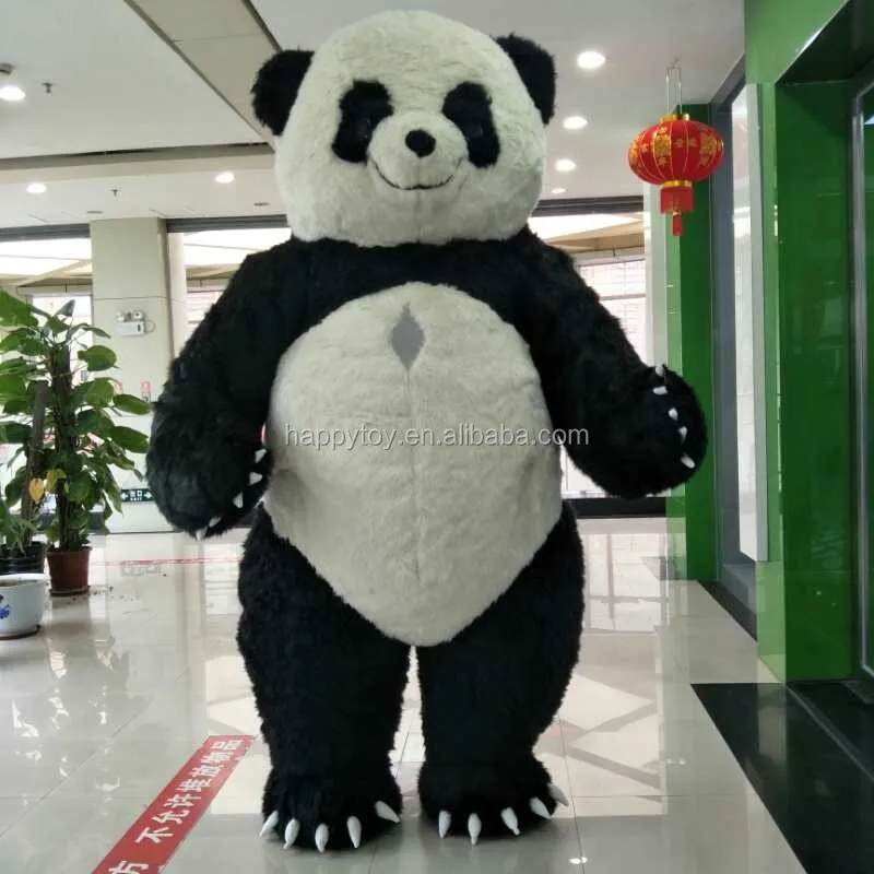 Guangzhou Hot Sale inflatable mascot costume 2m 2.6m 3m China plush National Treasure inflatable panda mascot costumes for sale