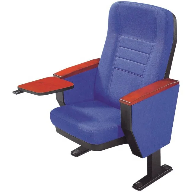 Wholesale auditorium church chair cinema seat with folding writing pad lecture hall chairs for auditorium