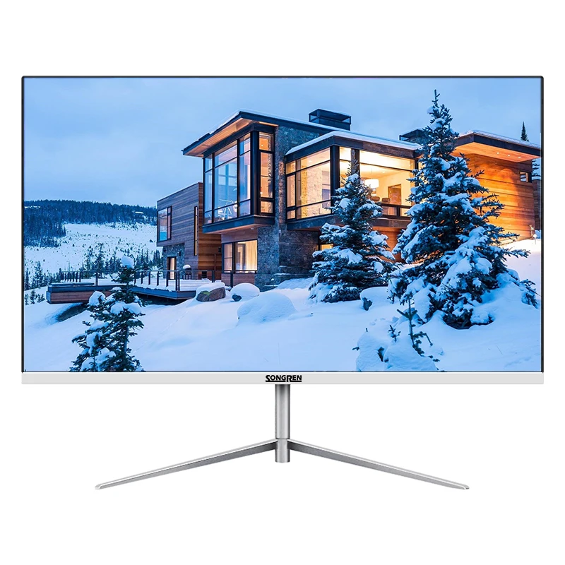 Wholesale Customize OEM ODM White 24Inch Flat Screen Unique Computer PC Screen Monitor LED 24 Polegadas 1920x1080 IPS For Gaming