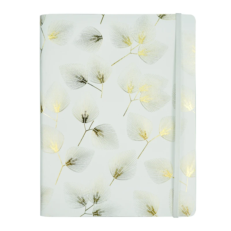 
2020 New Arrival Custom School Composition Exercise Notebook decorated with gold leaf and pocket 