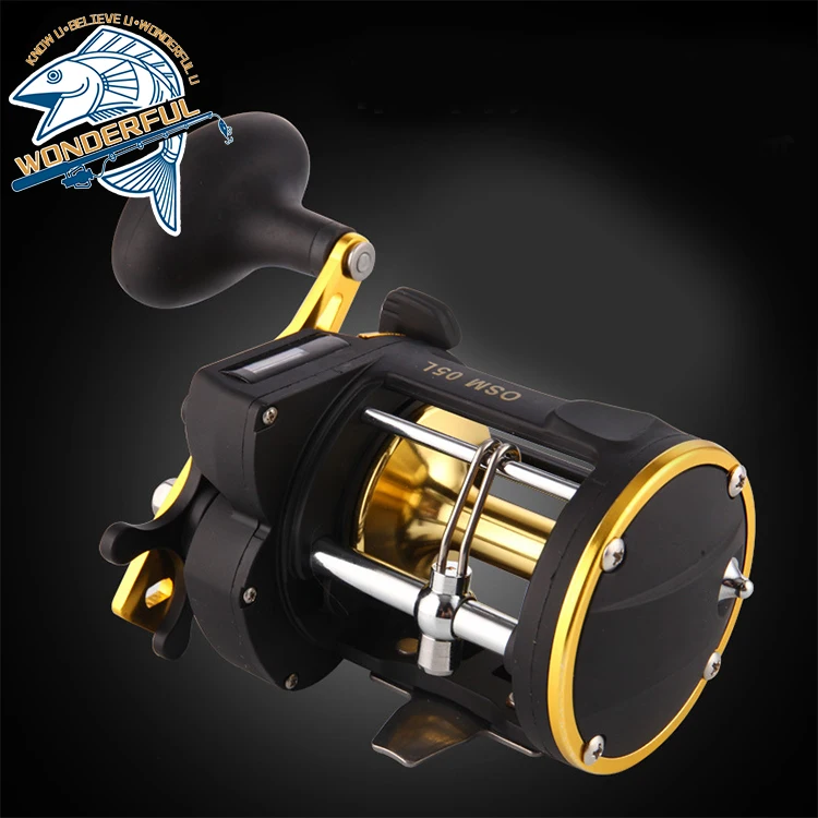 Good Quality 3BB Max Drag Big Game 10kg Trolling Jigging Counter Meter Digital Drum Fishing Reel