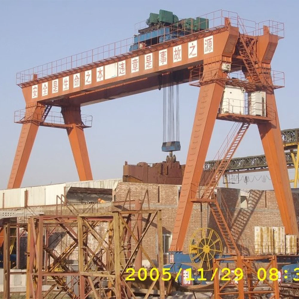 Tavol 25 Ton Factory Use Cabin Control Double Girder Gantry Crane Rail Mounted Goliath Crane for Sale