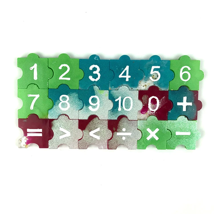 DIY Easy Release Silicone Epoxy Resin Pendant Mold Roman Arabic Numeral Mold for Handmade Ornaments Craft