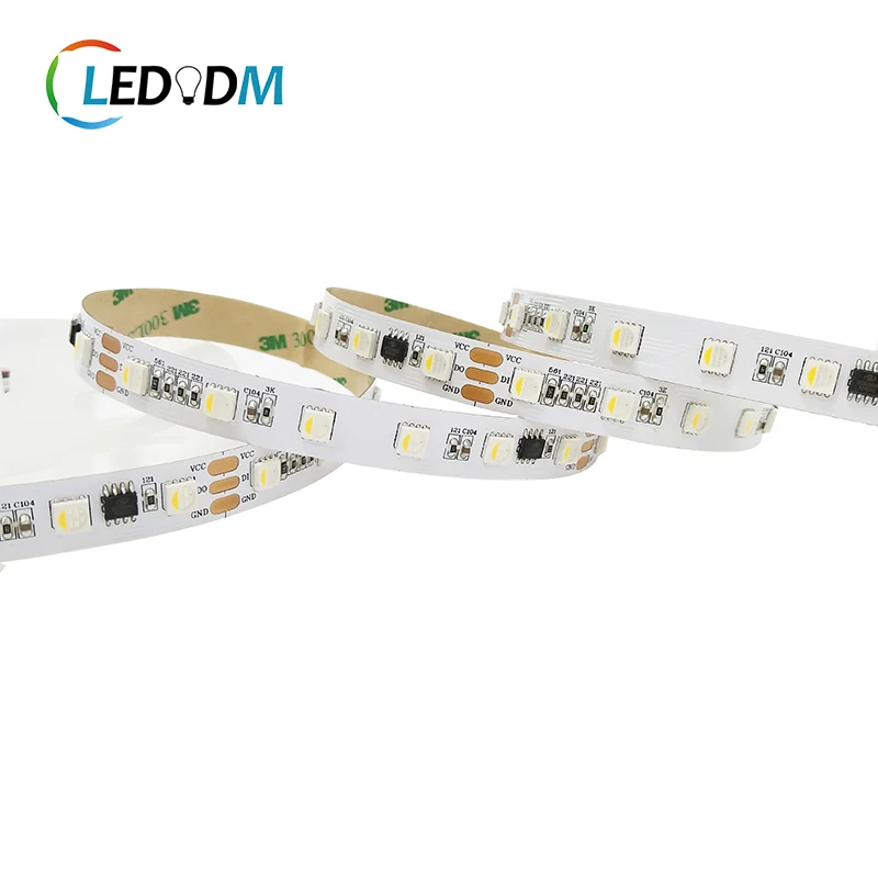 24v magic rgb led strip UCS2904 externa IC decorative light 5050 60LEDs/m RGBW led strip magic addressable led strip