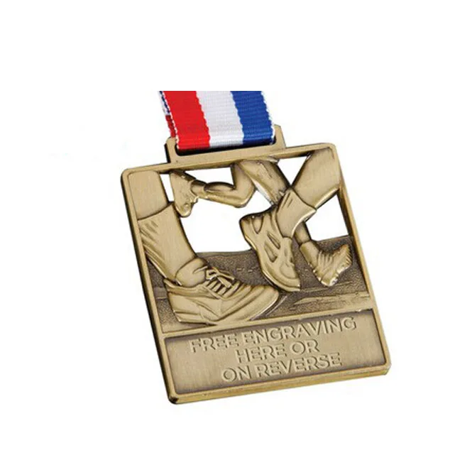 Hot Selling Two Color Tone Iron Metal Medallion For Award